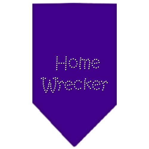 Home Wrecker Rhinestone Bandana Purple Large